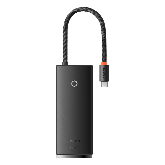 USB-хаб Baseus Lite Series 6-in-1 USB-C to 2xUSB-A/USB-C/HDMI/SD/TF Black (WKQX050001)