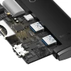 USB-хаб Baseus Lite Series 6-in-1 USB-C to 2xUSB-A/USB-C/HDMI/SD/TF Black (WKQX050001)