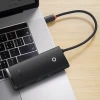 USB-хаб Baseus Lite Series 6-in-1 USB-C to 2xUSB-A/USB-C/HDMI/SD/TF Black (WKQX050001)