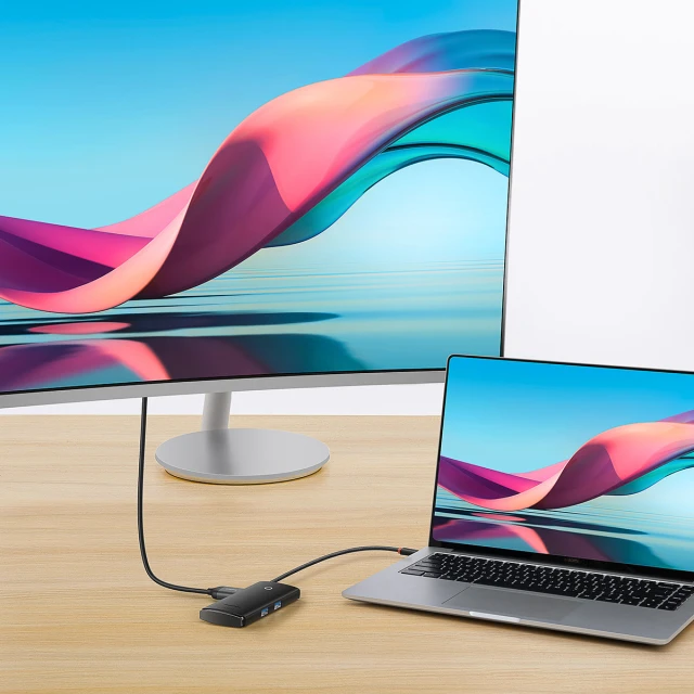 USB-хаб Baseus Lite Series 6-in-1 USB-C to 2xUSB-A/USB-C/HDMI/SD/TF Black (WKQX050101)