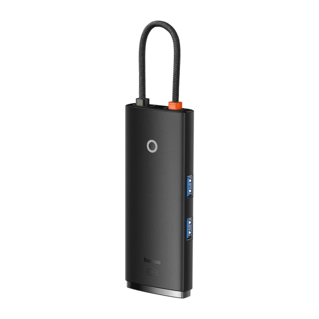 USB-хаб Baseus Lite Series 6-in-1 USB-C to 2xUSB-A/USB-C/HDMI/SD/TF Black (WKQX050101)