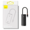 USB-хаб Baseus Lite Series 6-in-1 USB-C to 2xUSB-A/USB-C/HDMI/SD/TF White (WKQX050102)