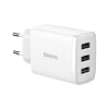 Мережевий зарядний пристрій Baseus Compact 17W 3xUSB-A White (CCXJ020102)