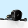 Автомобільний зарядний пристрій Baseus Enjoyment Retractable 30W with Lightning/USB-C Cable Black (CGTX000001)