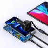 Автомобільний зарядний пристрій Baseus Enjoyment Retractable 30W with Lightning/USB-C Cable Black (CGTX000001)