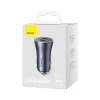 Автомобільний зарядний пристрій Baseus Golden Contactor Pro 40W 2xUSB-C Grey (CGJP000013)