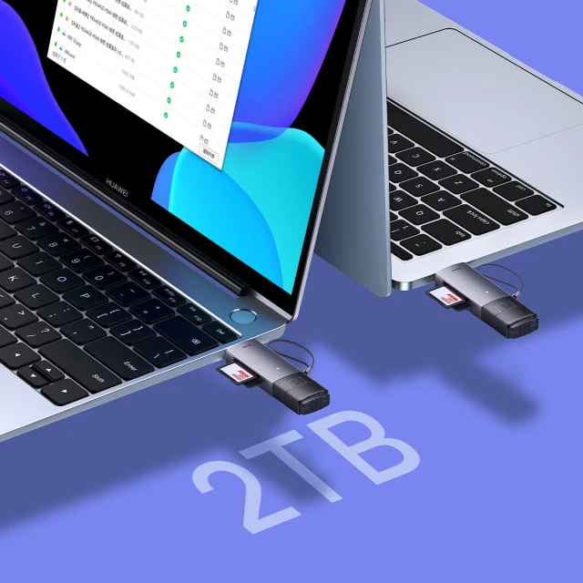 Кардрідер Baseus Lite Series USB-A/USB-C to SD/TF Grey (WKQX060113)