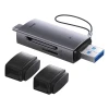 Кардрідер Baseus Lite Series USB-A/USB-C to SD/TF Grey (WKQX060113)