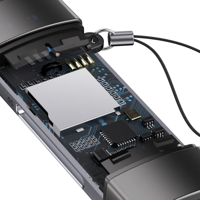 Кардрідер Baseus Lite Series USB-A/USB-C to SD/TF Grey (WKQX060113)