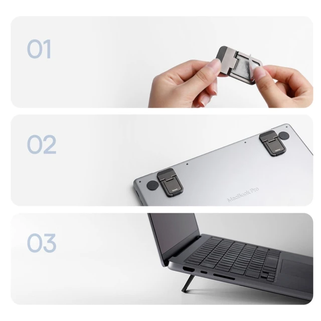 Підставка для ноутбука Baseus Slim Laptop Kickstand (2PCS) Gray (LUZC000013)