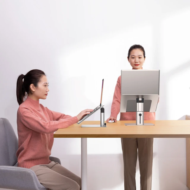 Підставка для ноутбука Baseus Metal Adjustable Laptop Stand Silver (LUJS000012)