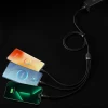Кабель Baseus Flash Series II One-for-three Fast Charging Data Cable 100W USB - USB Typ C / Lightning / micro USB 1.2m Black (CASS030001)