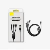 Кабель Baseus Flash 2 USB-A/USB-C to USB-C/Lightning/Micro-USB 1.2m Black (CASS030101)