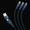 Кабель Baseus Flash 2 USB-A/USB-C to USB-C/Lightning/Micro-USB 1.2m Black (CASS030101)