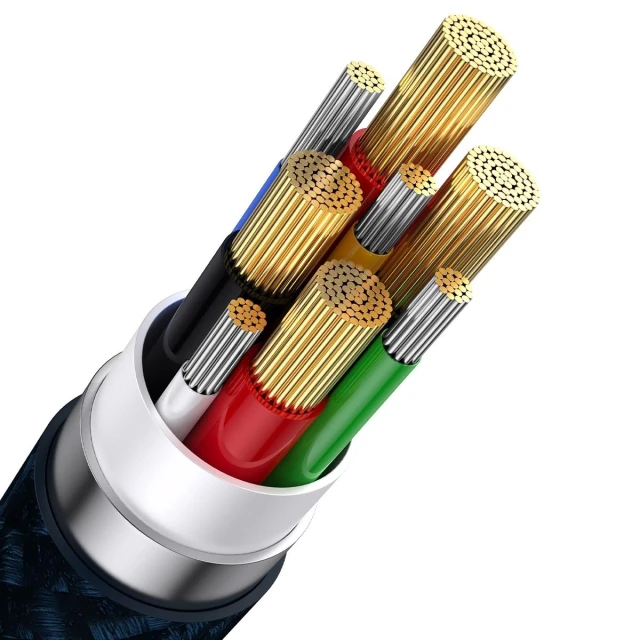 Кабель Baseus Flash 2 USB-A/USB-C to USB-C/Lightning/Micro-USB 1.2m Blue (CASS030103)