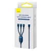 Кабель Baseus Flash 2 USB-A/USB-C to USB-C/Lightning/Micro-USB 1.5m Blue (CASS030203)