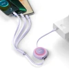 Кабель Baseus Bright Mirror 2 3-in-1 USB-C to USB-C/Lightning/Micro-USB 1.1m Purple (CAMJ010205)