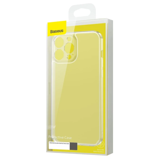 Чохол Baseus Frosted Glass для iPhone 13 Pro Max Transparent (ARWS000802)