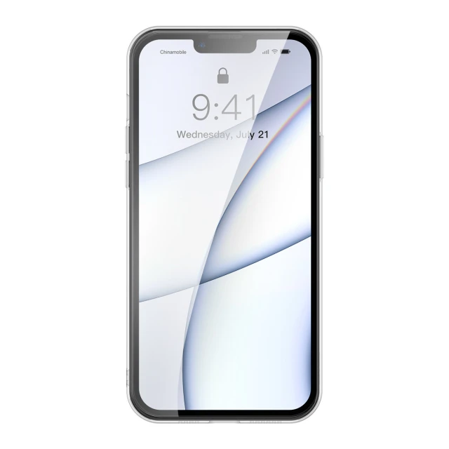 Чохол Baseus Frosted Glass Hard Cover With Gel Frame для iPhone 13 Pro Max Black (6932172609283)