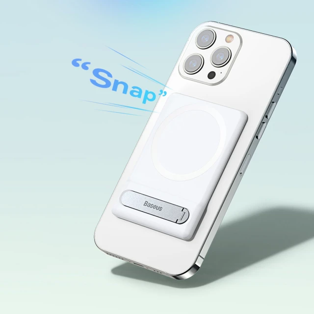 Підставка Baseus Foldable Magnetic Bracket White with MagSafe (LUXZ010002)
