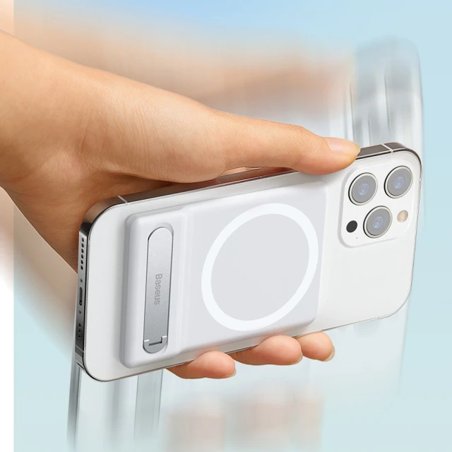 Підставка Baseus Foldable Magnetic Bracket White with MagSafe (LUXZ010002)