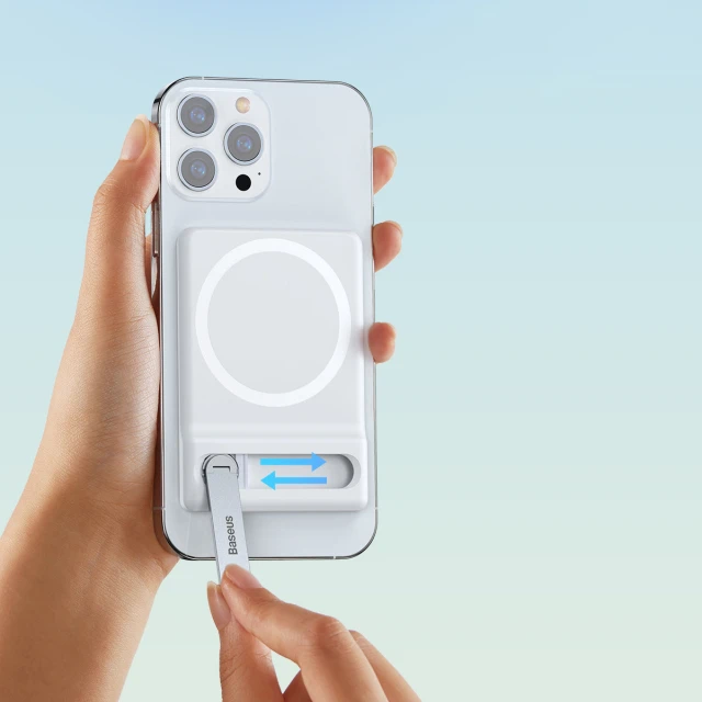 Підставка Baseus Foldable Magnetic Bracket White with MagSafe (LUXZ010002)
