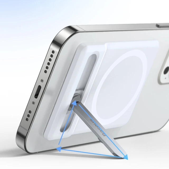 Підставка Baseus Foldable Magnetic Bracket White with MagSafe (LUXZ010002)