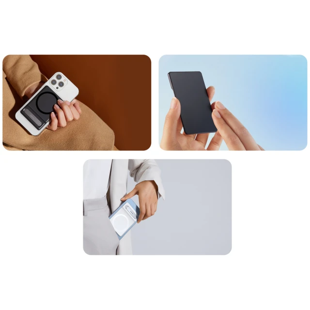 Підставка Baseus Foldable Magnetic Bracket White with MagSafe (LUXZ010002)