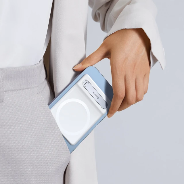 Підставка Baseus Foldable Magnetic Bracket White with MagSafe (LUXZ010002)