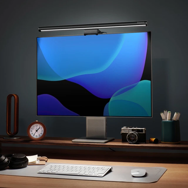 Настільна світлодіодна лампа Baseus i-wok2 Series USB Asymmetric Light Source Screen Hanging Black (DGIW000101)
