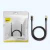 Кабель Baseus Seven High Speed RJ45 Network Cable 10Gbps 1m Black (WKJS010101)