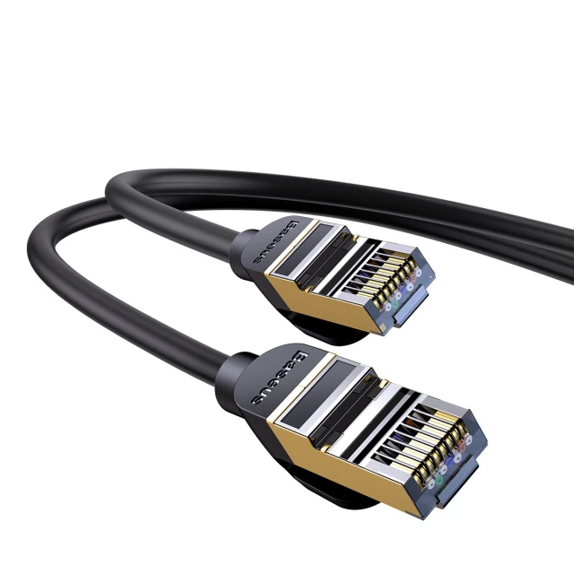 Кабель Baseus Seven High Speed RJ45 Network Cable 10Gbps 1m Black (WKJS010101)