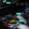 Автомобільна зарядка Baseus 160W з технологією Qualcomm® Quick Charge™ 5 2xUSB-C 1xUSB-A Grey (6932172611897)