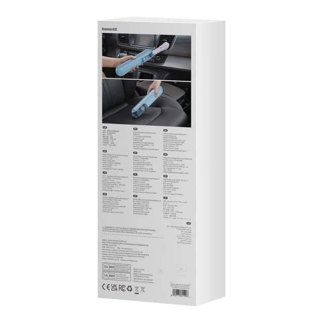 Портативний порохотяг Baseus A1 Car Vacuum Cleaner Glacier Blue (VCAQ010003)