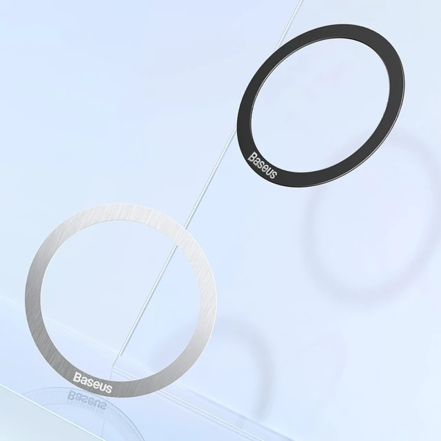 Магнітне кільце Baseus Halo Series Magnetic Ring Silver Silver (2 Pack) (PCCH000012)