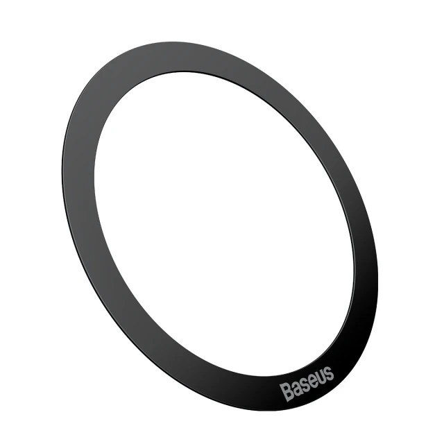 Магнитное кольцо Baseus Halo Series Magnetic Ring Silver Black (2 Pack) (PCCH000001)