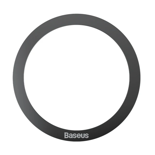 Магнитное кольцо Baseus Halo Series Magnetic Ring Silver Black (2 Pack) (PCCH000001)