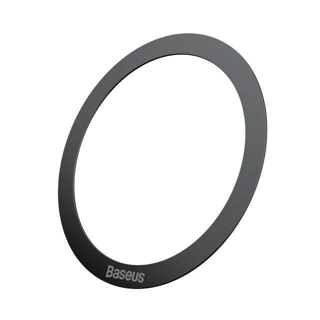 Магнитное кольцо Baseus Halo Series Magnetic Ring Silver Black (2 Pack) (PCCH000001)
