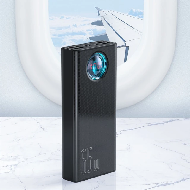Портативний зарядний пристрій Baseus Amblight Digital Display Fast Charge 30000 mAh 65W Black (PPLG000101)