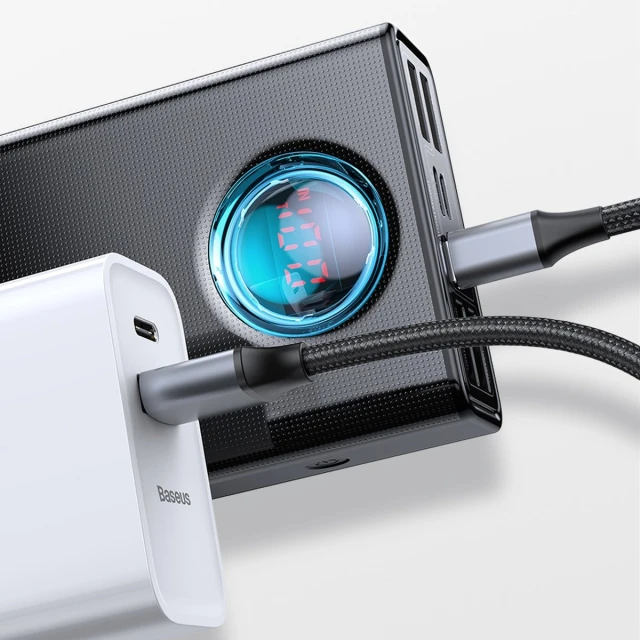 Портативний зарядний пристрій Baseus Amblight Overseas Edition 65W 30000mAh White (PPLG000102)