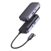 USB-хаб Baseus PadJoy 4-in-1 USB-A | USB-C | HDMI-A | Mini Jack 3.5mm Dark Gray (WKWJ000013)