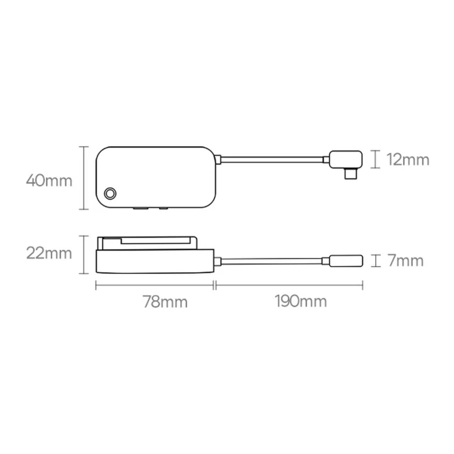 USB-хаб Baseus PadJoy 4-in-1 USB-A | USB-C | HDMI-A | Mini Jack 3.5mm Dark Gray (WKWJ000013)