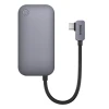 USB-хаб Baseus PadJoy 4-in-1 USB-A | USB-C | HDMI-A | Mini Jack 3.5mm Dark Gray (WKWJ000013)