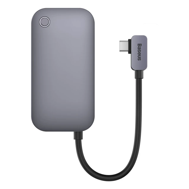 USB-хаб Baseus PadJoy 4-in-1 USB-A | USB-C | HDMI-A | Mini Jack 3.5mm Dark Gray (WKWJ000013)