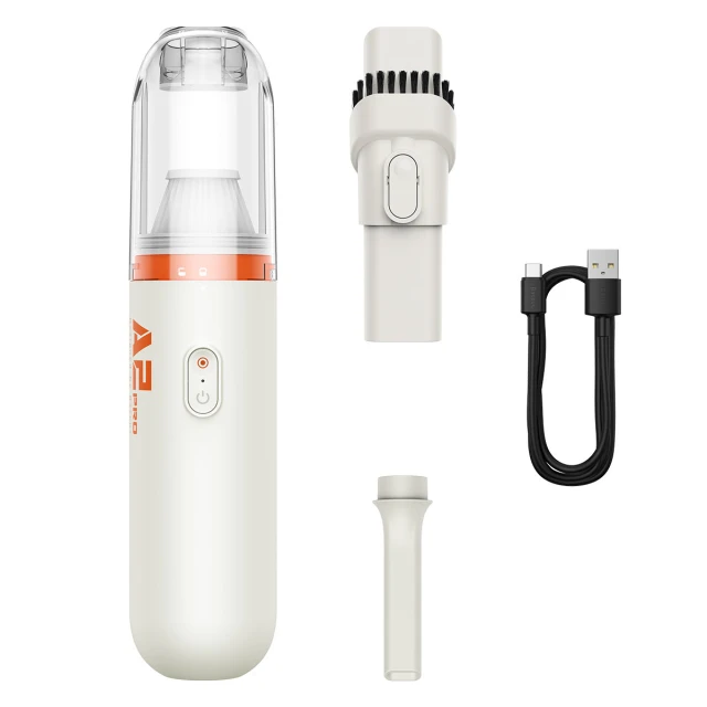 Автомобільний пилосос Baseus A2Pro 6000Pa 80W with 2x Vacuum Cleaner Nozzle/1x Charging Cable White (VCAQ040002)