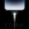 Кабель Baseus Glimmer Series Fast Charge USB-C to Lightning 1m White (CADH000002)