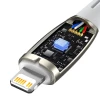 Кабель Baseus Glimmer Series Fast Charge USB-C to Lightning 1m White (CADH000002)