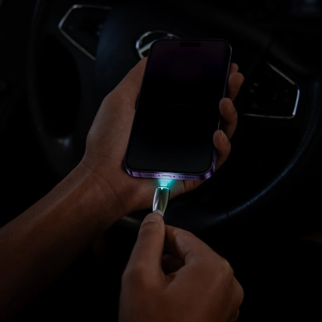Кабель Baseus Glimmer Series Fast Charge USB-C to Lightning 1m White (CADH000002)