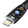 Кабель Baseus Glimmer Series Fast Charge USB-C to Lightning 2m Black (CADH000101)
