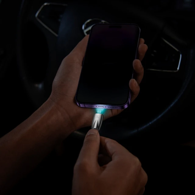 Кабель Baseus Glimmer Series Fast Charge USB-C to Lightning 2m Black (CADH000101)